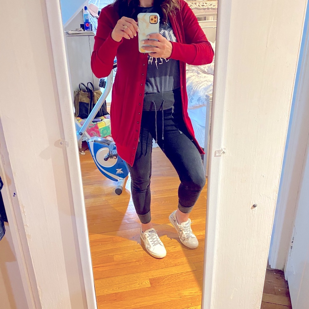 Extra long cardigan